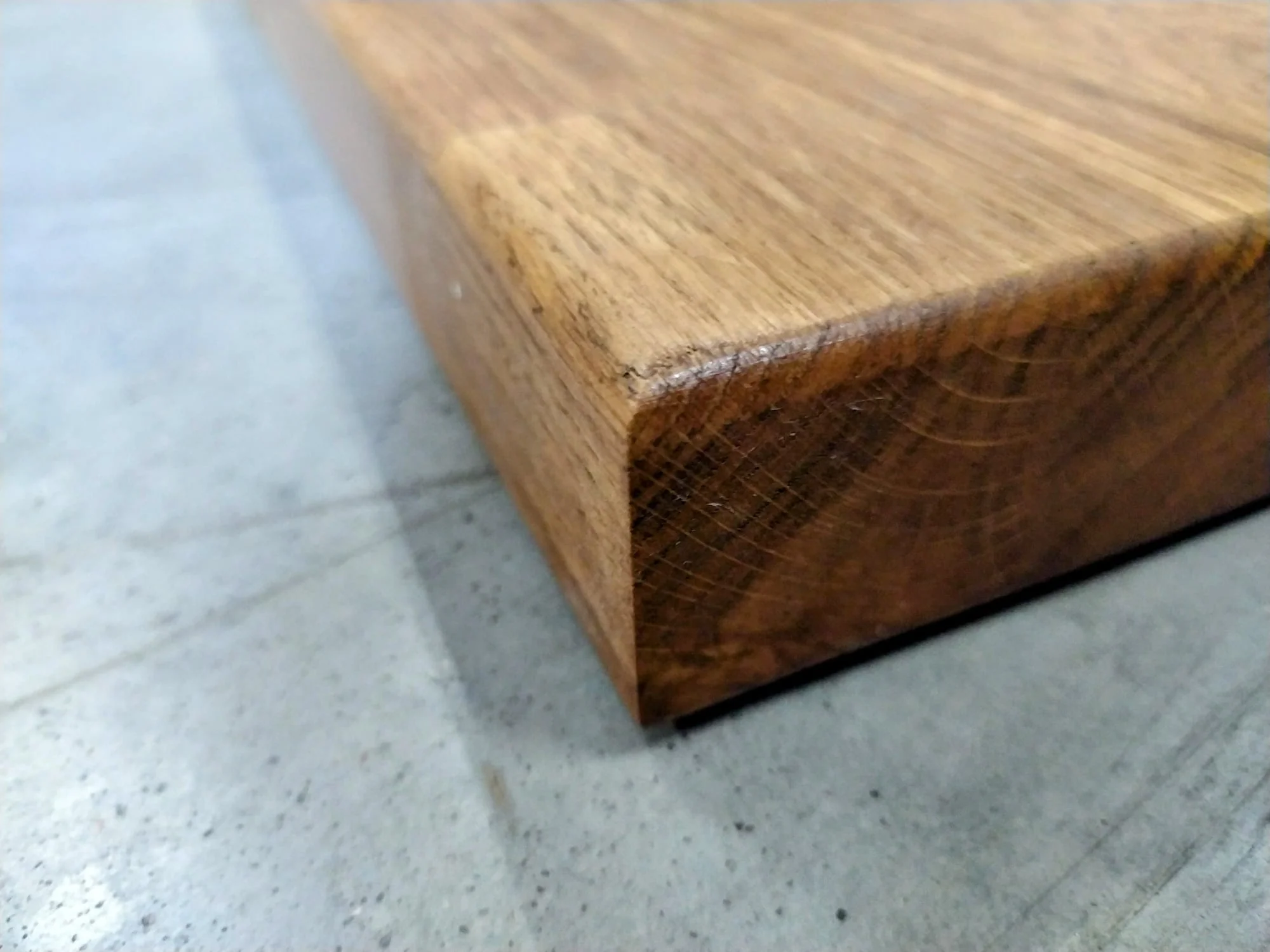marche chêne - huilée lamellée collée aboutée - chanfreinée - 905 x 270 x 40 mm - Image 4